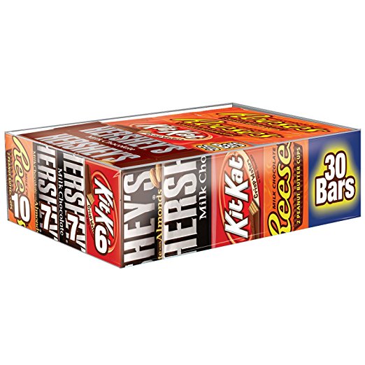 Hershey's Chocolate Full Size Variety Pack (30-Bar Box)