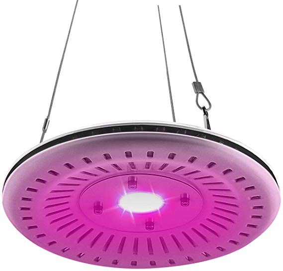 FECiDA 40W UFO LED Grow Light Waterproof, 200W CFL Grow Light Bulb Equivalent, Professional Full Spectrum LED Plant Grow Light for Succulents, Tomato, Lettuce, Seedlings, Indoor Vegetables Growth