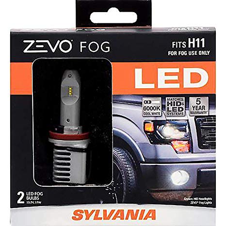 SYLVANIA H11 ZEVO FOG LED Light Bulb (Contains 2 Bulbs) FH11LED.BX2