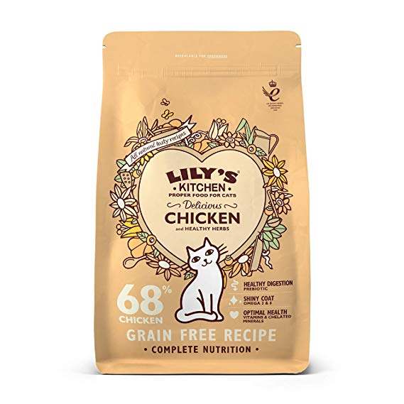 Lily's Kitchen Delicious Chicken Complete Natural Dry Food for Cats, 2 kg