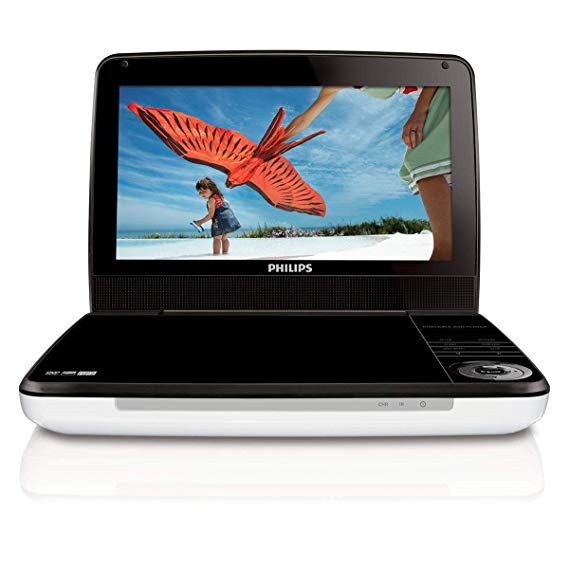 Philips PD9000/37 9-Inch LCD Portable DVD Player -White/Black (Renewed)