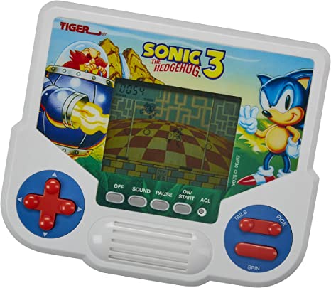 Hasbro Gaming Tiger Sonic The Hedgehog 3 Electronic LCD Video Game, Retro-Inspired Edition, Handheld 1-Player, Ages 8 and Up