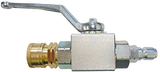 Ultimate Washer UW18715 High Pressure Ball Valve Kit with 3/8-inch MNPT Plug x 3/8-inch FNPT Quick-Connect