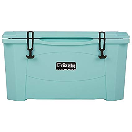 Grizzly 60 Qt Heavy Duty Ice Retention Cooler Ice Chest - Seafoam Green - Made in USA