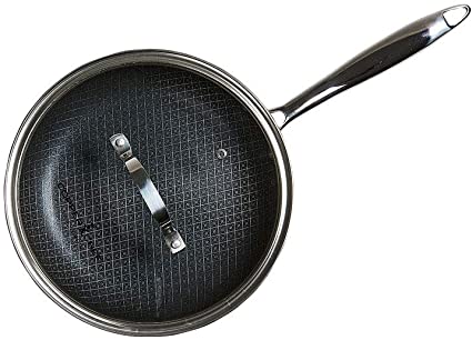 Copper Chef Titan Pan, Try Ply Stainless Steel Non- Stick Pans (9.5 Inch Fry Pan with Lid)