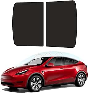 D-Lumina for Tesla Model 3 Roof Sunshade, Glass Sunroof Shade Window Insulation UV & Heat Protection for Model 3 Accessories 2021-2023, Upgraded Double-Layer Design Sun Shade Won't Sag (Set of 2)