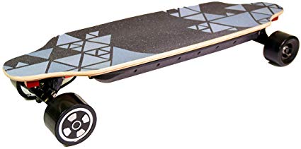 COZYSWAN Eletric Skateboard, Upgraded 32” Hands-Free Control Electric Longboard Skateboard with Built-in LED Light Wireless Remote Control for Adults and Youths