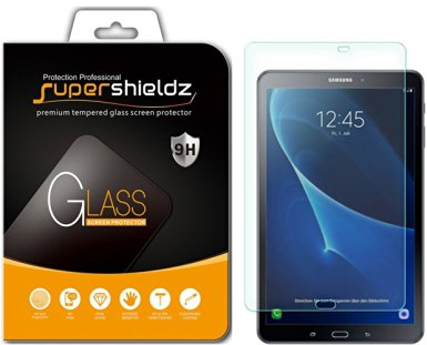 Samsung Galaxy Tab A 10.1 Tempered Glass Screen Protector, Supershieldz® 0.3mm 9H Hardness, Anti-Scratch, Anti-Fingerprint, Bubble Free [ Lifetime Warranty]