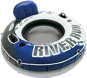 Intex River Run Inflatable Floating Tube Water Raft for Lake River Pool