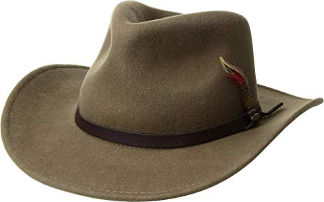 Scala Classico Men's Crushable Felt Outback Hat