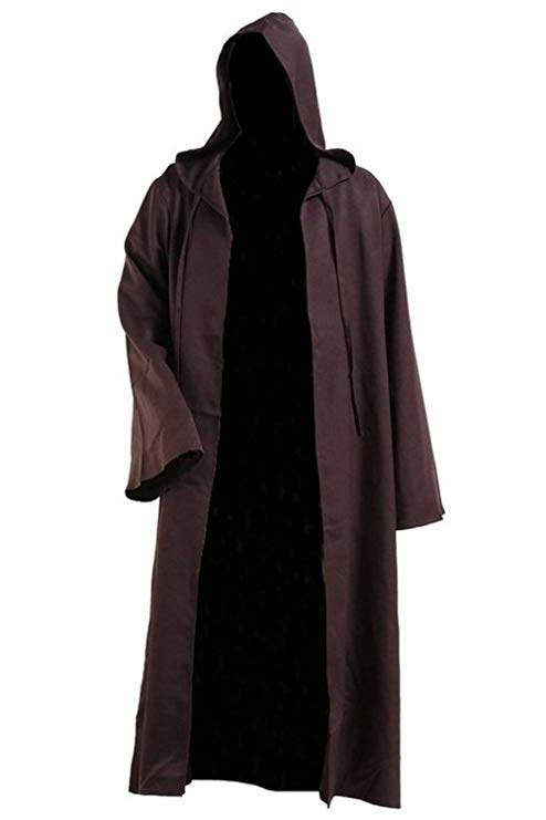 Men TUNIC Hooded Robe Cloak Knight Fancy Cool Cosplay Costume