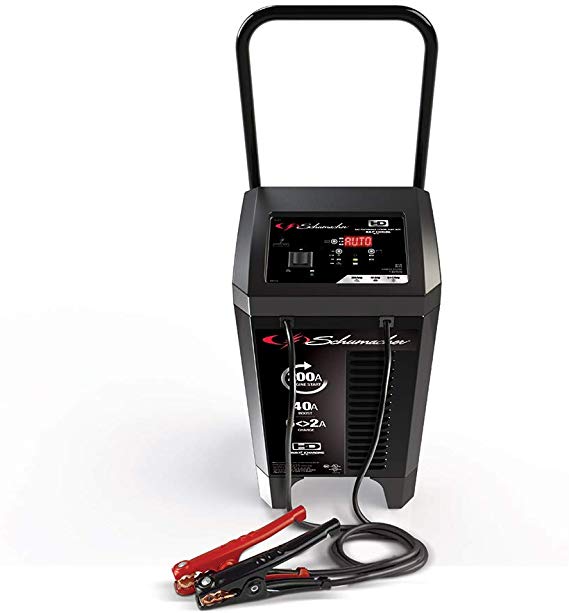 Schumacher SC1353 6/12V Wheeled Fully Automatic Battery Charger and 40/200A Engine Starter