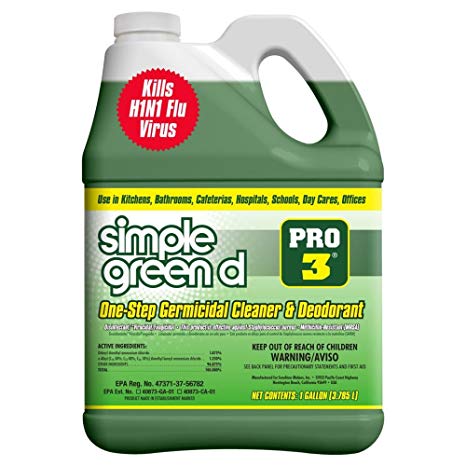 Simple Green Pro 3, 128 oz. Herbal-Pine Professional Grade Disinfectant
