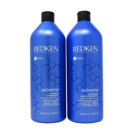 Redken New Extreme Shampoo and Conditioner 1 Liter Duo Set by Vidimear