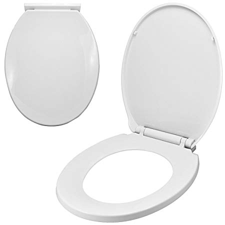 Luxury Comfort Oval Toilet SEAT Heavy Duty Soft Close White - Easy Installation