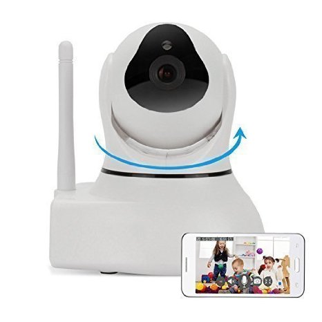 IdeaNext Baby Monitor 13MP High Definition 720P PanTilt Ip Surveillance Camera Wireless Network Monitor Supports Night VisionTwo-way AudioMotion DetectionDoor SensorSD Card DVRSupports Remote Internet Viewing for iPhone iPad Android Smartphone or PC