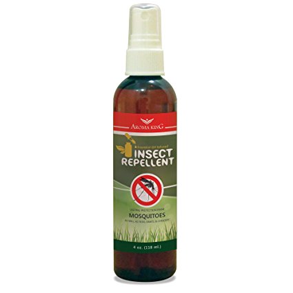 Essential Oil Infused Insect Mosquito Repellent by Aroma King Oils 4oz Spray Bottle