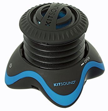KitSound Invader Universal Portable Mini Speaker with 3.5 mm Jack Compatible with Smartphones/Tablets and MP3 Devices - Black