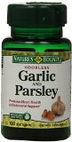 Natures Bounty Odorless Garlic and Parsley 100 Softgels