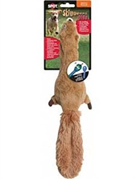 Ethical 5735 Skinneeez Plus-Squirrel Stuffing-Less Dog Toy, 15-Inch