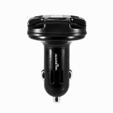 Rocketek 4 port USB Car Charger Adapter with Built-in LED Power Meter and rapid charger IC Car Adapter - Black 48A24W