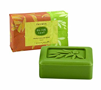Thymes Bar Soap, Olive Leaf, 7-Ounce Bar
