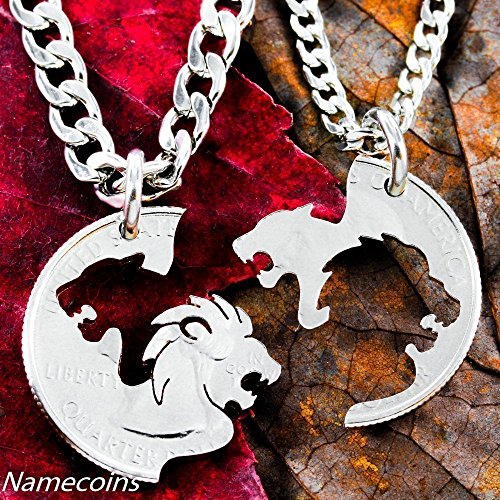 Lion and Lioness Couples Necklaces