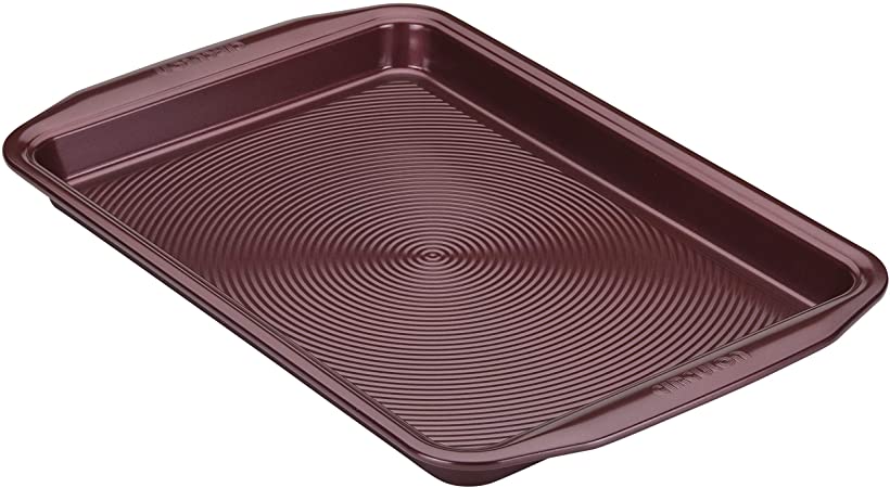 Circulon 47880 Nonstick Bakeware, Nonstick Cookie Sheet / Baking Sheet - 10 Inch x 15 Inch, Merlot Red