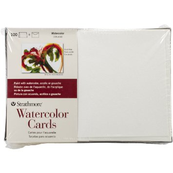 Strathmore Cards & Envelopes 5"X6.875" 100/Pkg-Watercolor