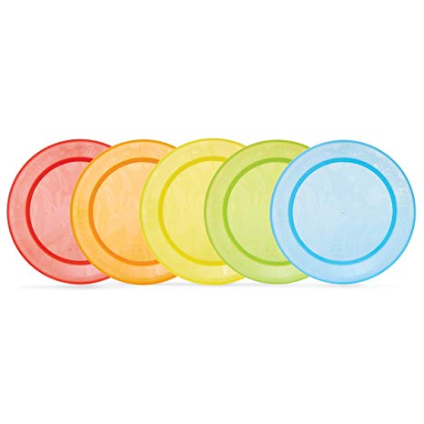 Munchkin Multi-coloured Baby Food Plates - Pack of 5