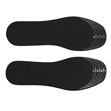 HuaYang Bamboo Charcoal Deodorant Foot Inserts Shoe Pads Insoles Cushion Mat BLACK 1 Pair