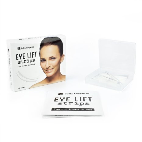 Bella Eleganze Beauty Eyelid Tape Instant Eyelift 120 Strips to Achieve a Subtle Beautiful and Youthful Appearance Medical Grade Latex Free Hypoallergenic