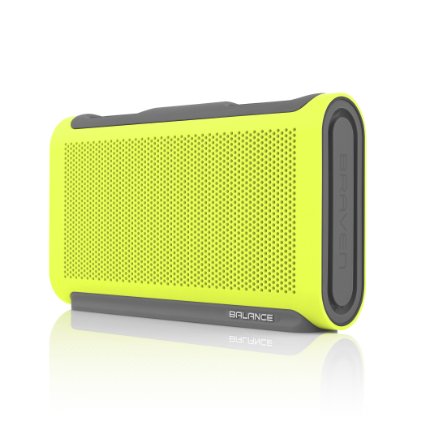 BRAVEN BALANCE Portable Wireless Bluetooth Speaker [18 Hour Playtime][Waterproof] Built-In 4000 mAh Power Bank - Retail Packaging - Electric Lime