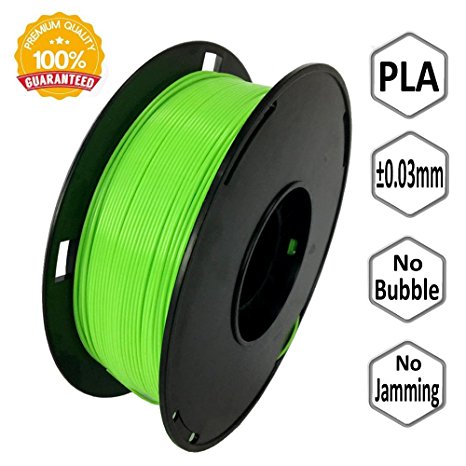 NovaMaker 3D Printer filament - Green 1.75mm PLA Filament, PLA 1kg(2.2lbs), Dimensional Accuracy  /- 0.03mm