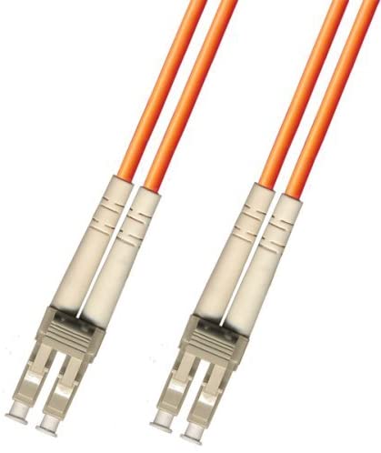 2 Meter Multimode Duplex Fiber Optic Cable (62.5/125) - LC to LC - Orange