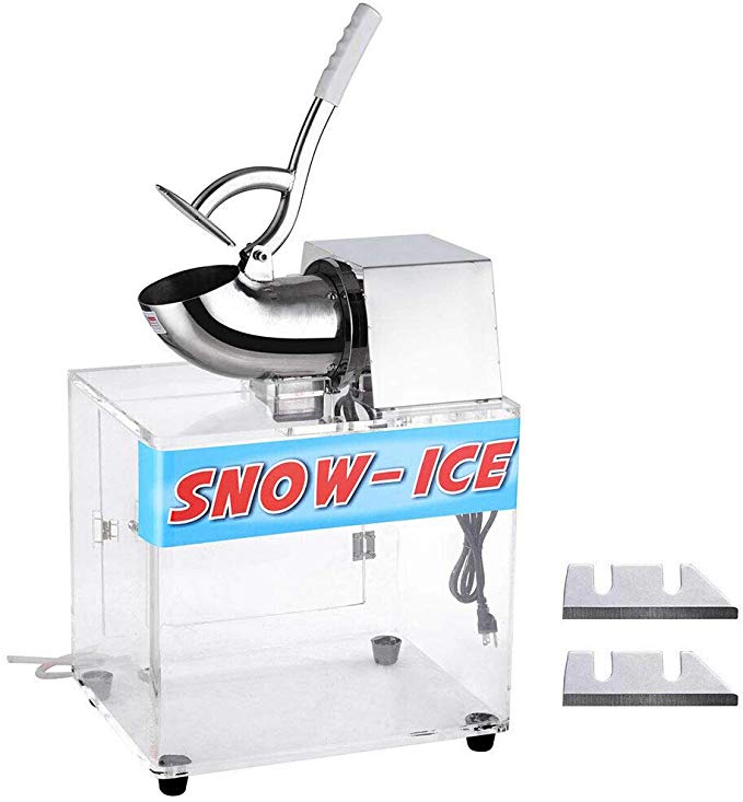 Koval Inc. Electric Snow Cone Maker Ice Shaver Machine Acrylic Box