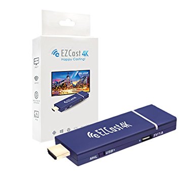EZCast 4K x 2K HDMI WiFi Display Dongle Receiver 2.4G/5G Dual Band H.265 4K Decoding Stick Support MiraCast AirPlay DLNA