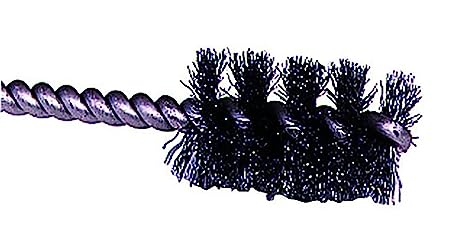 Weiler 21078 1" Power Tube Brush, .008" Steel Wire Fill, 1" Brush Length, Made in the USA