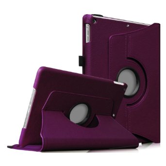 Fintie iPad mini 1/2/3 Case - 360 Degree Rotating Stand Case Cover with Auto Sleep / Wake Feature for Apple iPad mini 1 / iPad mini 2 / iPad mini 3, Purple