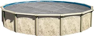 In The Swim 15' Ultra Silver Round Solar Pool Cover 16 Mil for Solar Heating Above Ground Pools and Inground Pools