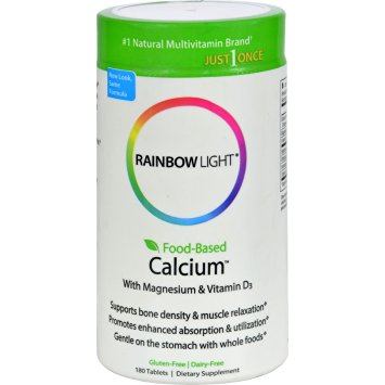 Rainbow Light Food Based Calcium Tablets, 180 Count