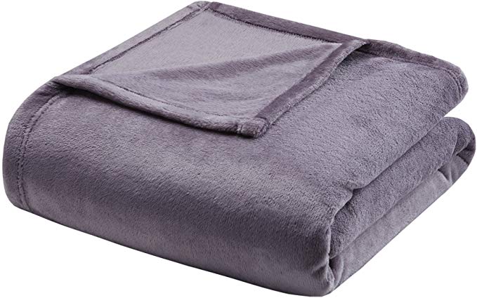 Madison Park Microlight Luxury Throw Blanket Premium Soft Cozy For Bed, Couch or Sofa, King, Lavender