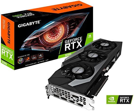 GIGABYTE GeForce RTX 3080 Gaming OC 10G Graphics Card, 3X WINDFORCE Fans, 10GB 320-bit GDDR6X, GV-N3080GAMING OC-10GD Video Card