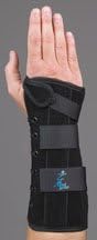 MedSpec ASO Wrist Lacer Splint (10") (Medium - Left - Black)