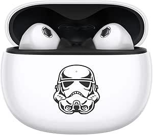 Xiaomi Buds 3 Star Wars Edition - Auriculares inalámbricos con cancelación Activa de Ruido de hasta 40 dB(A), Bluetooth 5.2, IP55, Carga inalámbrica, Blanco (Versión ES   3 años de garantía)