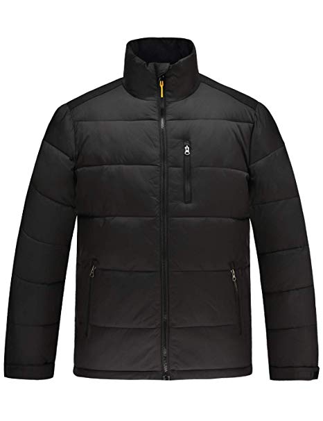 HARD LAND Men’s Winter Puffer Jacket Waterproof Windproof Warm Bubble Quilted Coat