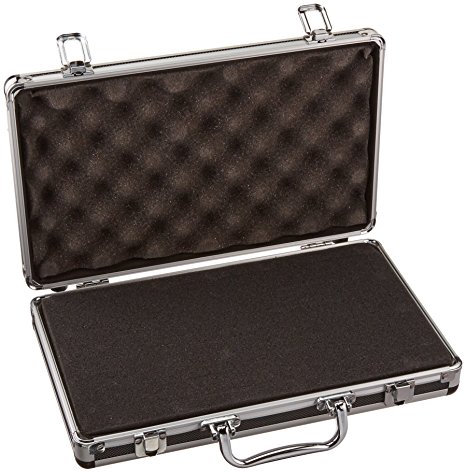SRA Cases Aluminum Hard Case, Black, 13.6 x 8.1 x 2.6 Inches