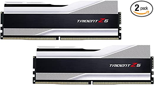 G.Skill Trident Z5 Series 32GB (2 x 16GB) 288-Pin SDRAM DDR5 6000 (PC5-48000) CL30-40-40-89 1.35V Dual Channel Desktop Memory Model F5-6000J3040F16GA2-TZ5S (Metallic Silver)