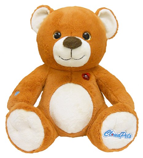 CloudPets 12in Talking Teddy Bear - The Huggable Pet to Keep in Touch Through the Cloud, Recordable Stuffed Animal