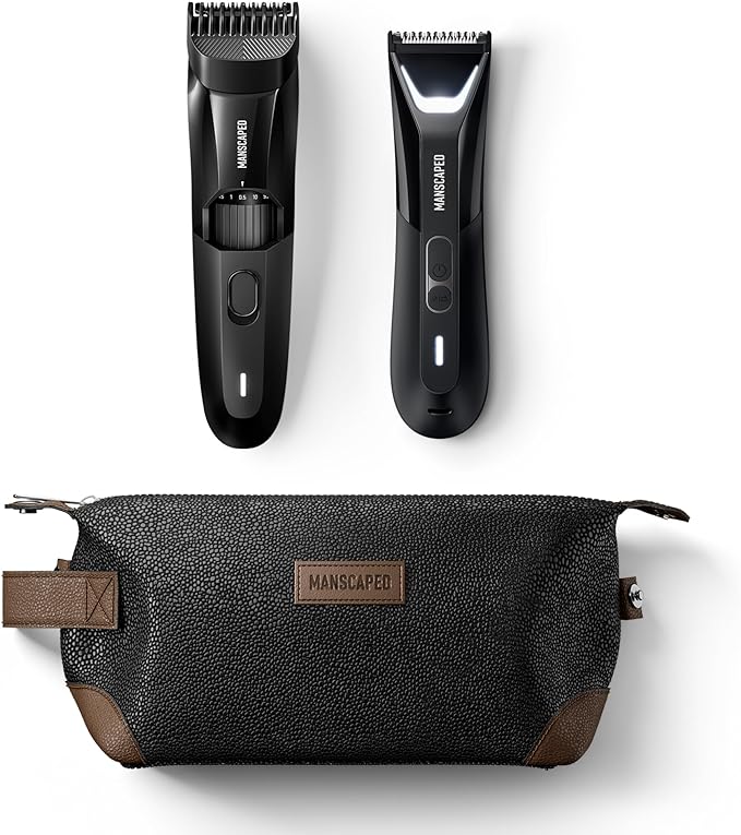 MANSCAPED® The Beard & Body Bundle 5.0 Contains: The Beard Hedger™ Premium Precision Beard Trimmer and The Lawn Mower® 5.0 Ultra Electric Groin & Body Hair Trimmer